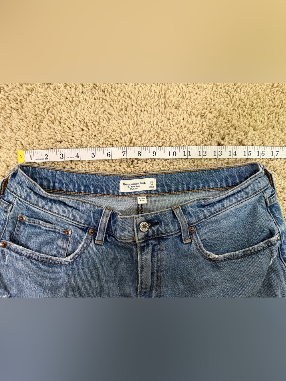 Abercrombie Curve Love Mom Shorts 14 - Picture 4 of 5